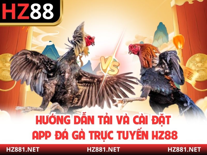 Hướng dẫn tải và cài đặt app đá gà trực tuyến HZ88