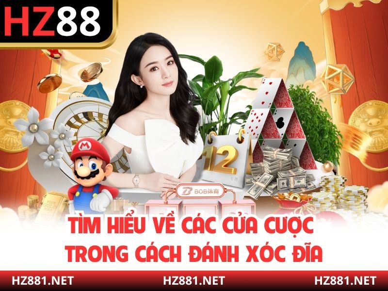 Tìm hiểu về các cửa cược trong cách đánh xóc đĩa